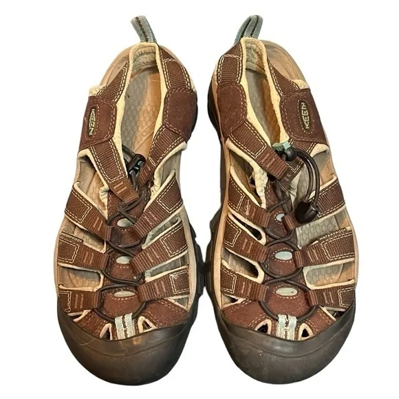 Keen Shoes Keen Newport H2 Sandals Brown And Blue Womens Size